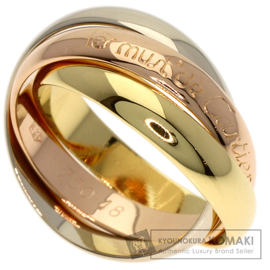 CARTIER Trinity #48 Ring K18 Yellow Gold K18 White GoldLadies [Used]