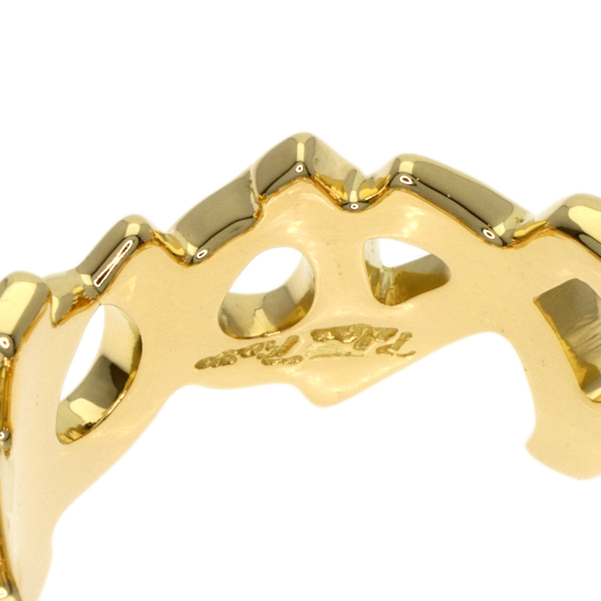 TIFFANY&Co. Love & Kiss Paloma Picasso Ring K18 Yellow Gold Ladies [Used]