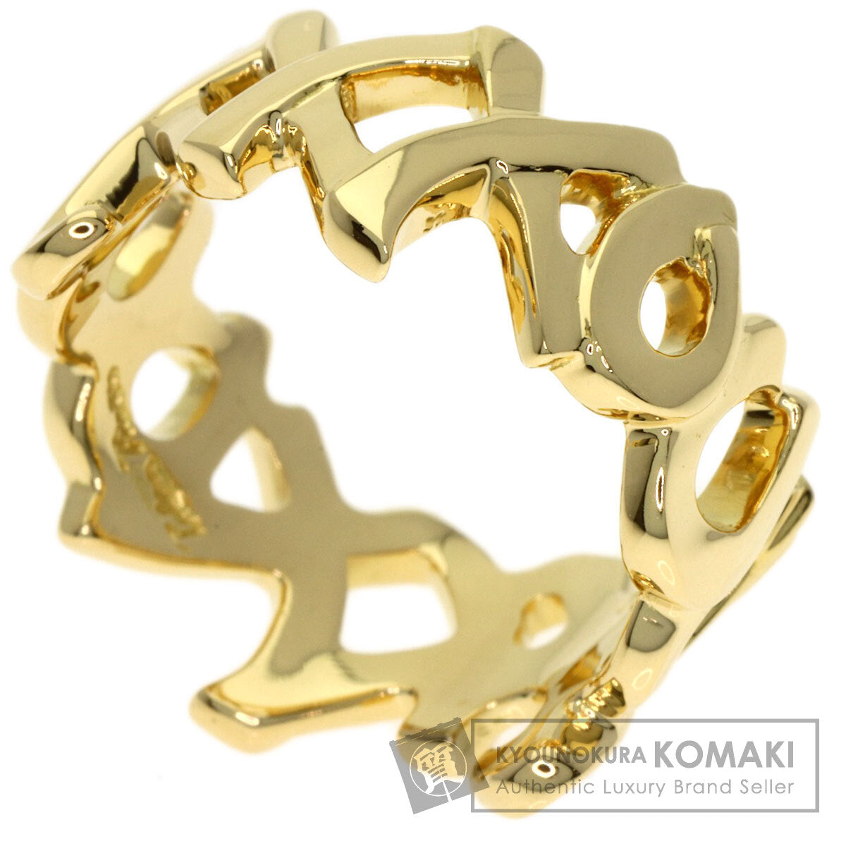 TIFFANY&Co. Love & Kiss Paloma Picasso Ring K18 Yellow Gold Ladies [Used]