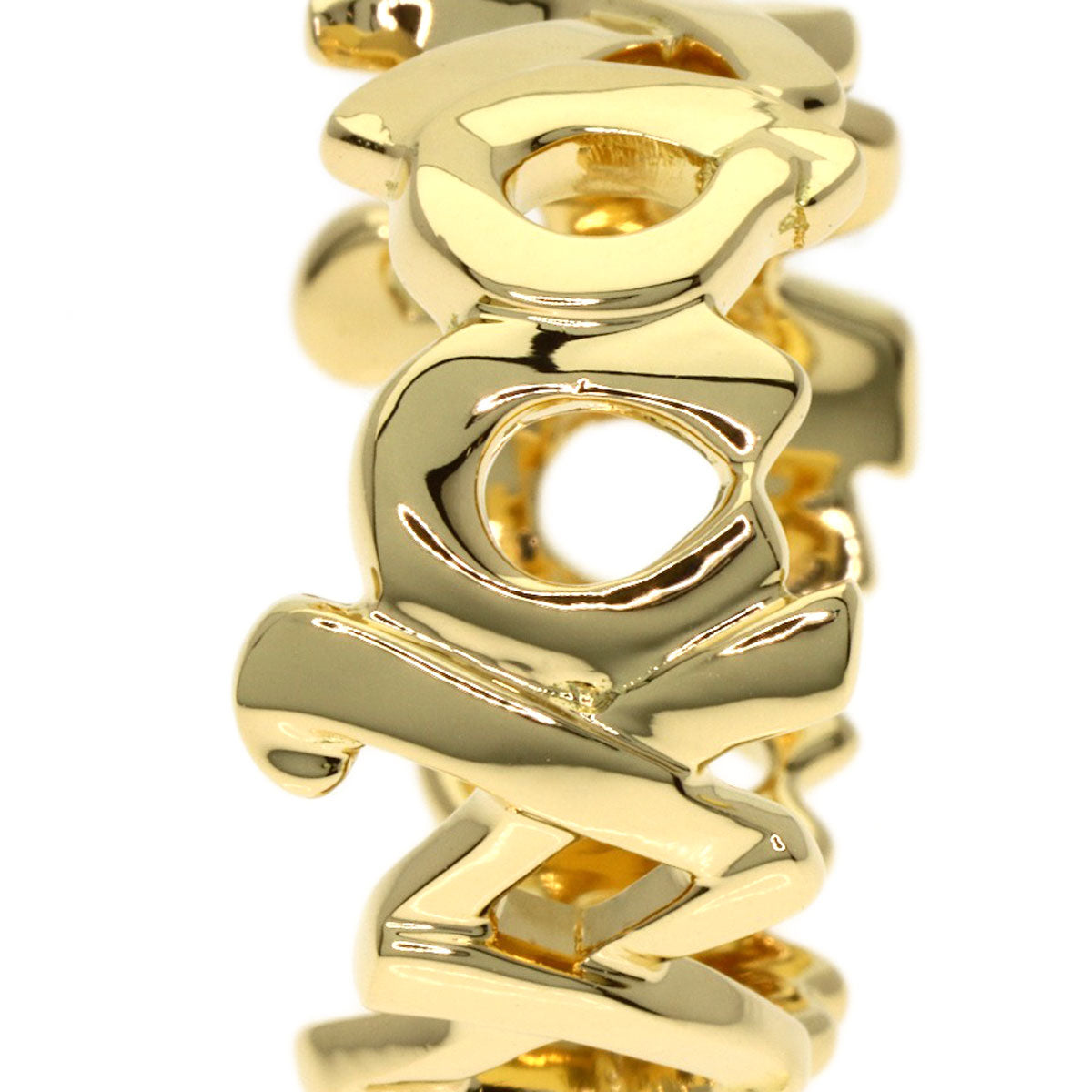 TIFFANY&Co. Love & Kiss Paloma Picasso Ring K18 Yellow Gold Ladies [Used]