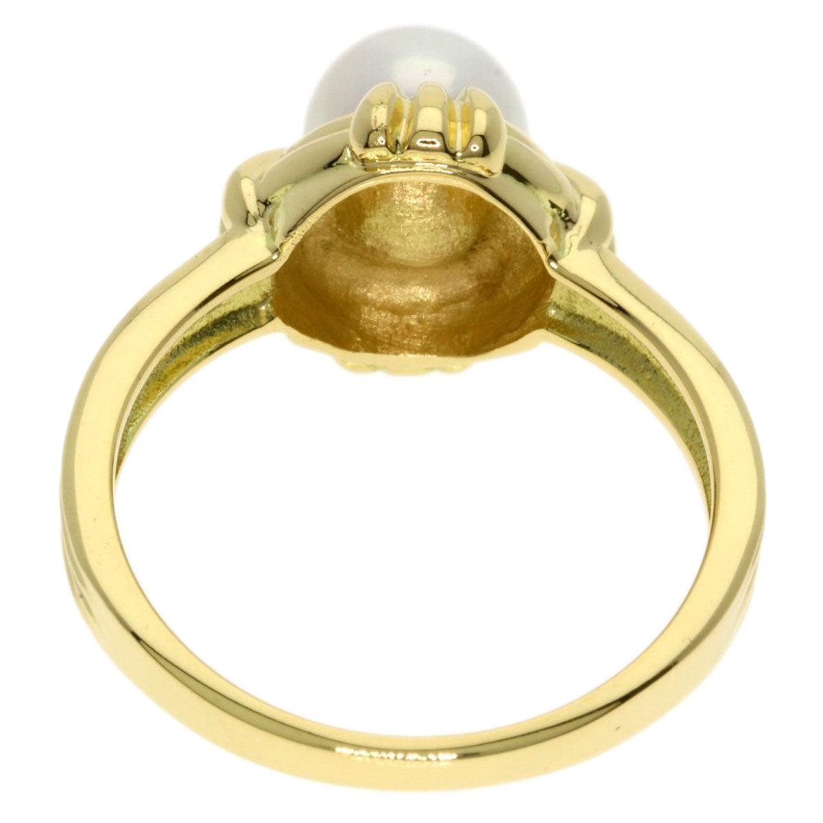 TIFFANY&Co. Pearl Pearl Ring K18 Yellow Gold Ladies [Used]