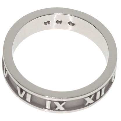 TIFFANY&Co. Atlas 3P Diamond Ring K18 White Gold Ladies [Used]