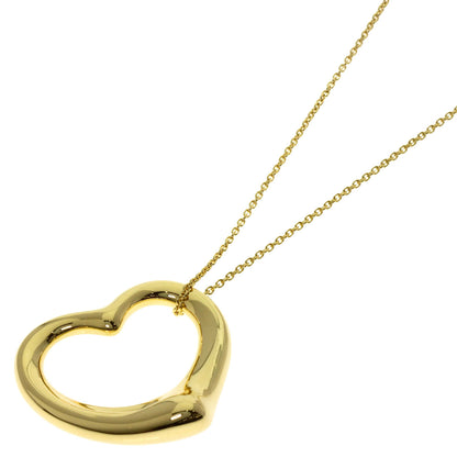 TIFFANY&Co. Open heart Necklace K18 Yellow Gold Ladies [Used]