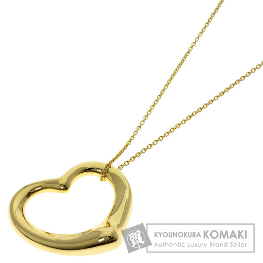 TIFFANY&Co. Open heart Necklace K18 Yellow Gold Ladies [Used]