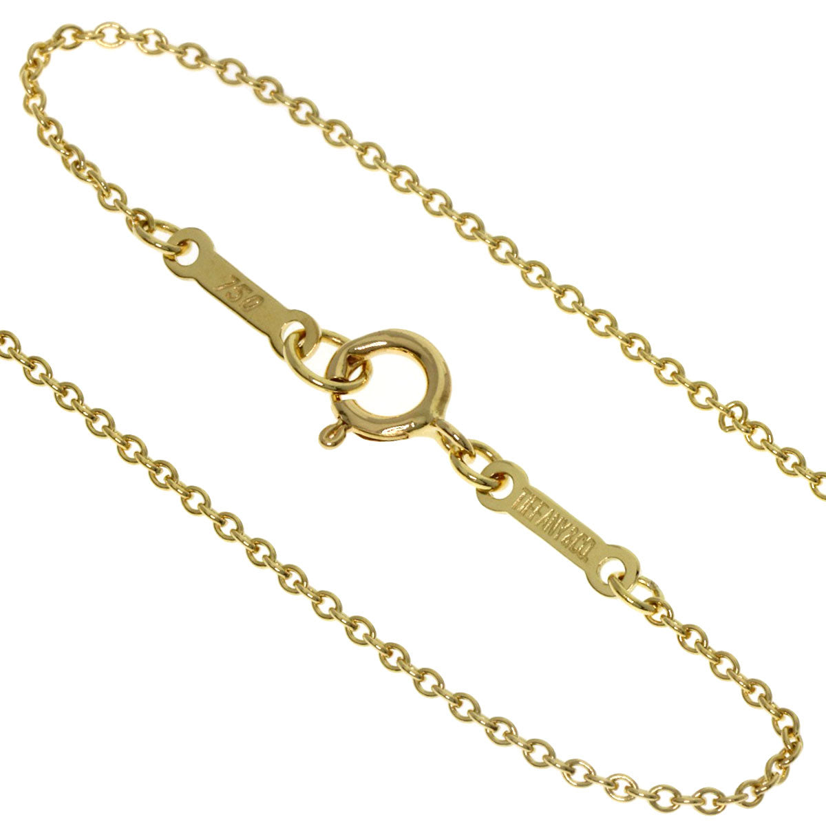 TIFFANY&Co. Open heart Necklace K18 Yellow Gold Ladies [Used]