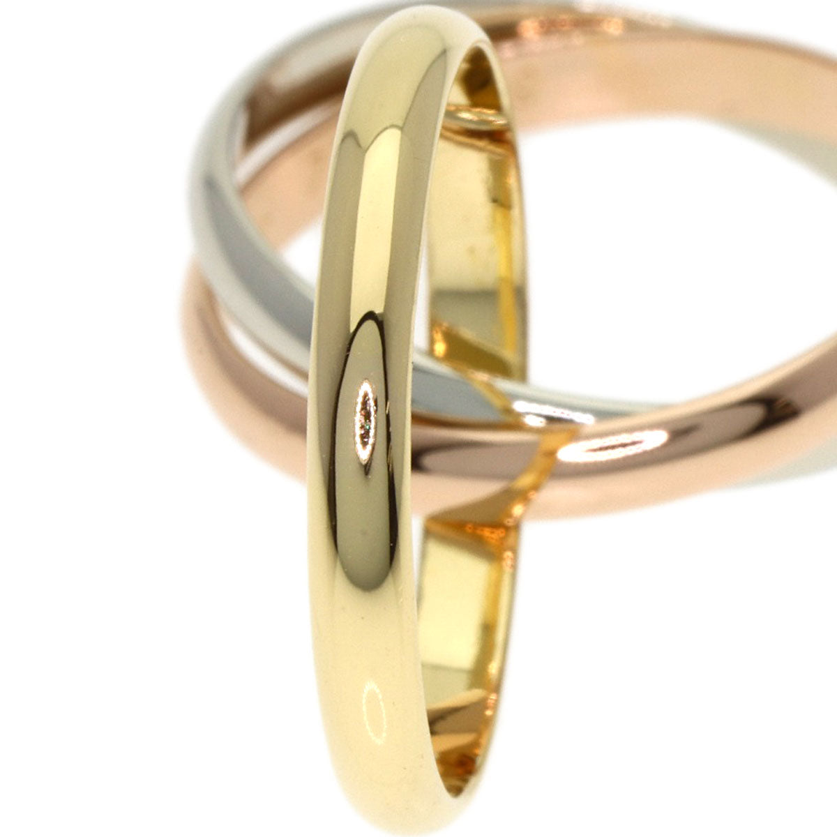 CARTIER Trinity SM #49 Ring K18 Yellow Gold K18 White GoldLadies [Used]