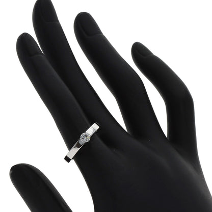 CARTIER Date with Diamond #50 Ring K18 White Gold Ladies [Used]