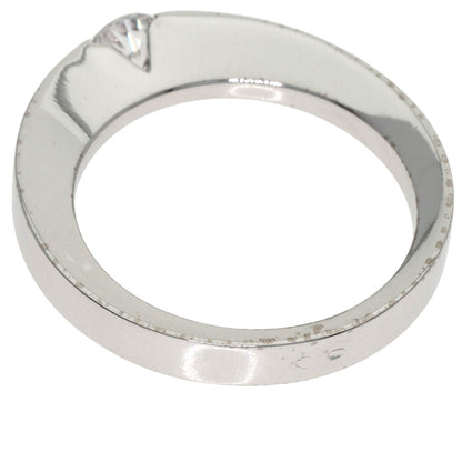CARTIER Date with Diamond #50 Ring K18 White Gold Ladies [Used]