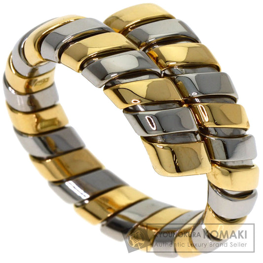 BVLGARI Tubogas Ring K18 Yellow Gold Stainless SteelLadies [Used]