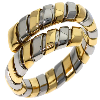 BVLGARI Tubogas Ring K18 Yellow Gold Stainless SteelLadies [Used]