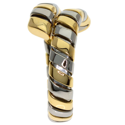 BVLGARI Tubogas Ring K18 Yellow Gold Stainless SteelLadies [Used]
