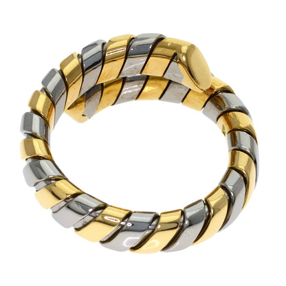 BVLGARI Tubogas Ring K18 Yellow Gold Stainless SteelLadies [Used]