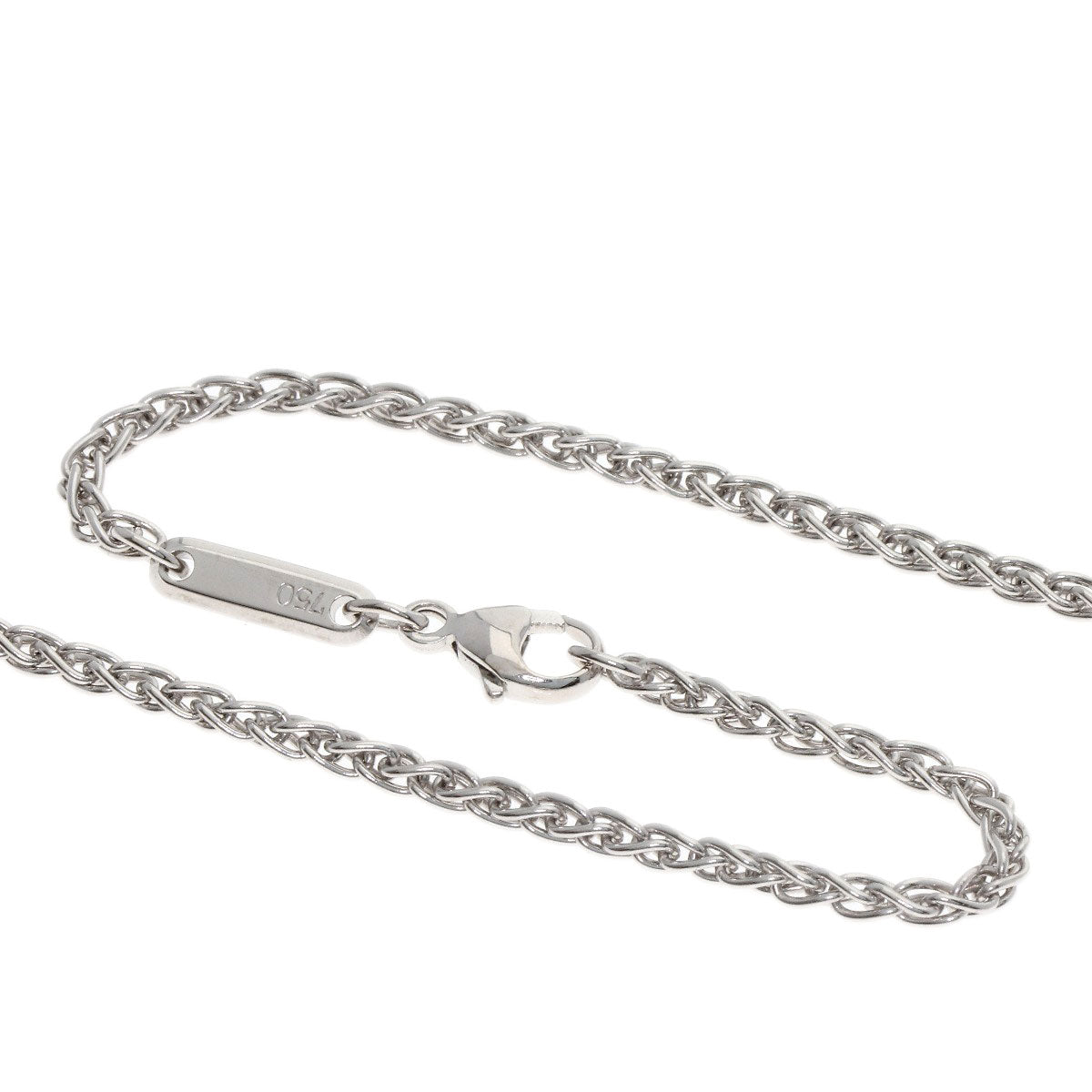 Chopard Heart Happy Diamond Necklace K18 White Gold Ladies [Used]