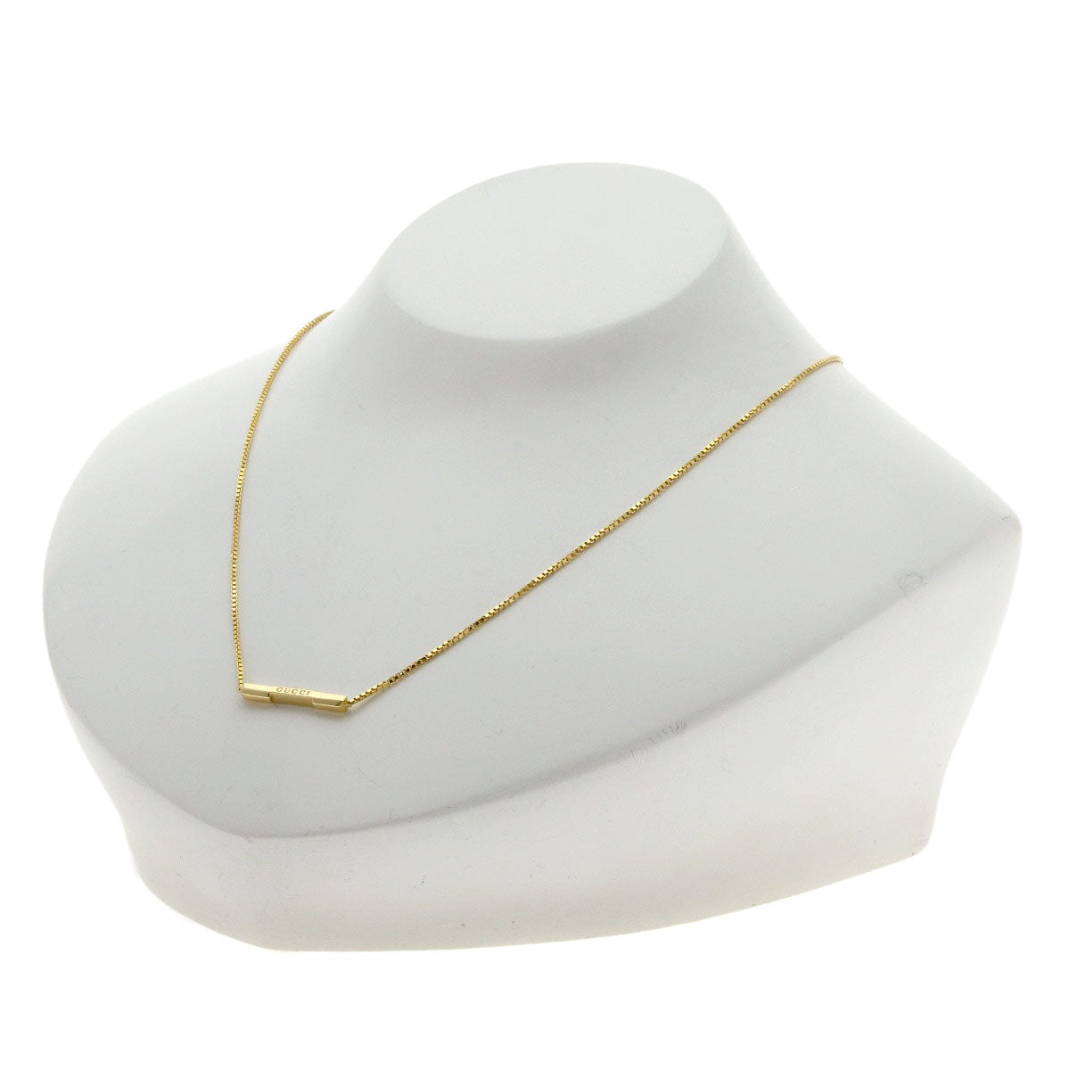 GUCCI Link to love Necklace K18 Yellow Gold Ladies [Used]