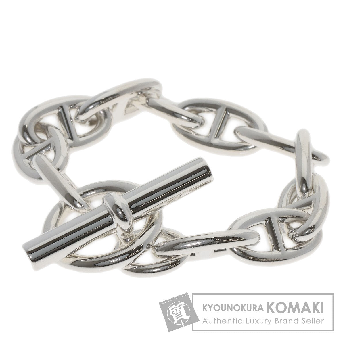 HERMES Shane Dunkle GM Bracelet Silver Ladies [Used]