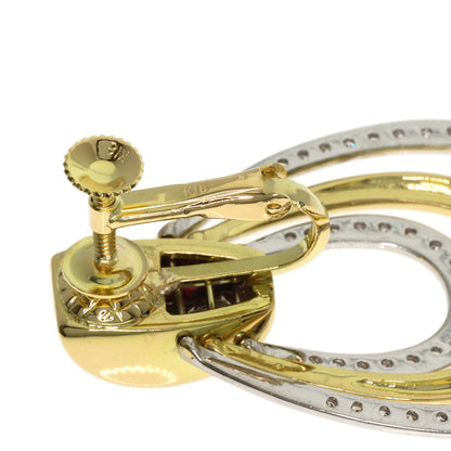 Diamond Earring K18 Yellow Gold 25g　Ladies