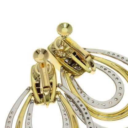 Diamond Earring K18 Yellow Gold 25g　Ladies