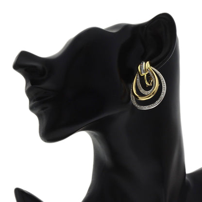 Diamond Earring K18 Yellow Gold 25g　Ladies