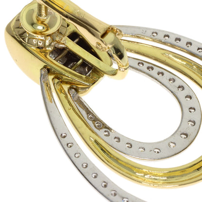 Diamond Earring K18 Yellow Gold 25g　Ladies