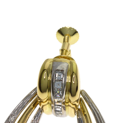 Diamond Earring K18 Yellow Gold 25g　Ladies