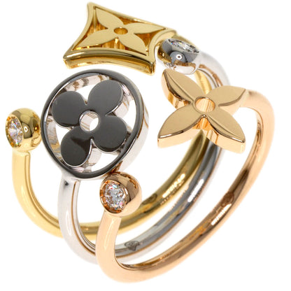 LOUIS VUITTON Berg Monogram Ldylle Diamond #47 Ring K18 Yellow Gold K18 White GoldLadies [Used]