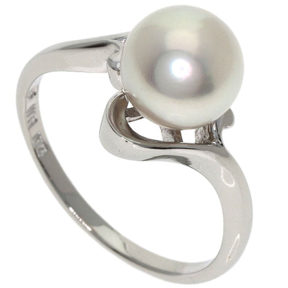 MIKIMOTO Pearl Pearl Ring K14 White Gold Ladies [Used]