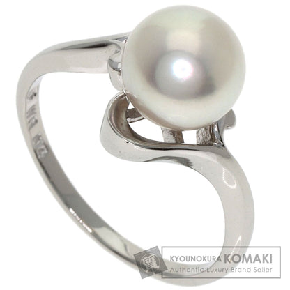 MIKIMOTO Pearl Pearl Ring K14 White Gold Ladies [Used]