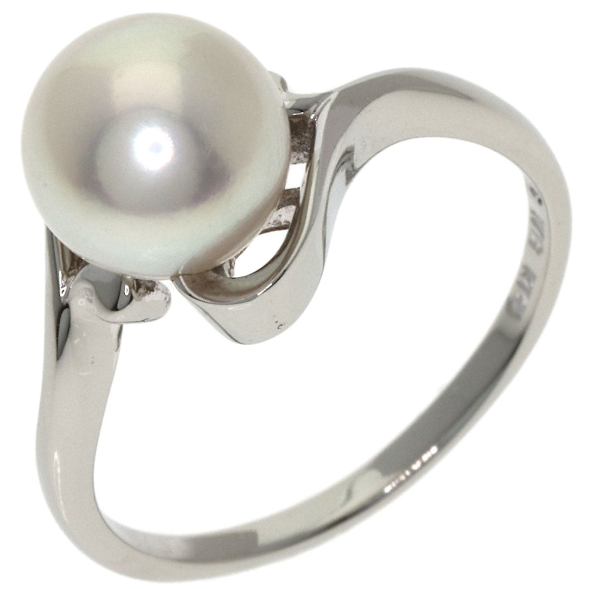MIKIMOTO Pearl Pearl Ring K14 White Gold Ladies [Used]