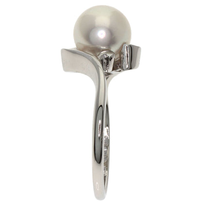 MIKIMOTO Pearl Pearl Ring K14 White Gold Ladies [Used]