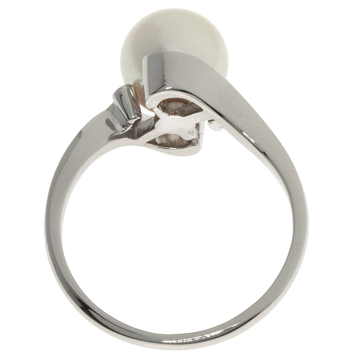 MIKIMOTO Pearl Pearl Ring K14 White Gold Ladies [Used]