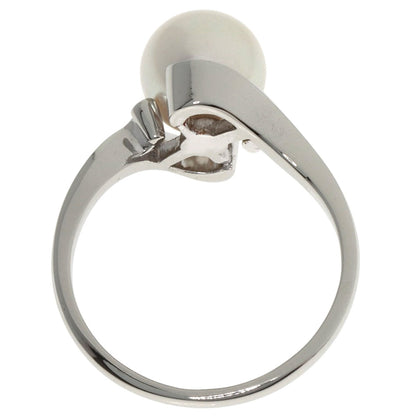 MIKIMOTO Pearl Pearl Ring K14 White Gold Ladies [Used]