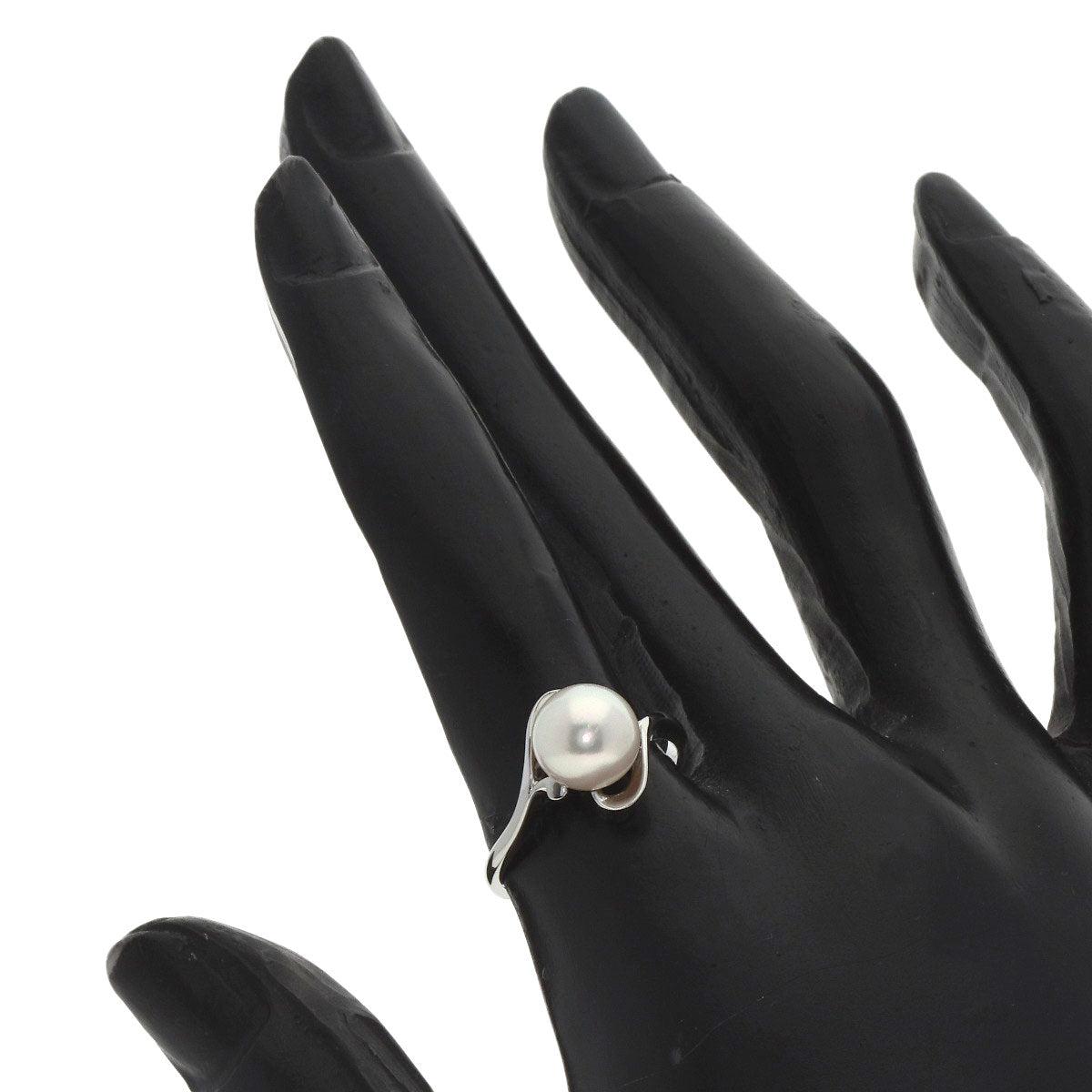 MIKIMOTO Pearl Pearl Ring K14 White Gold Ladies [Used]