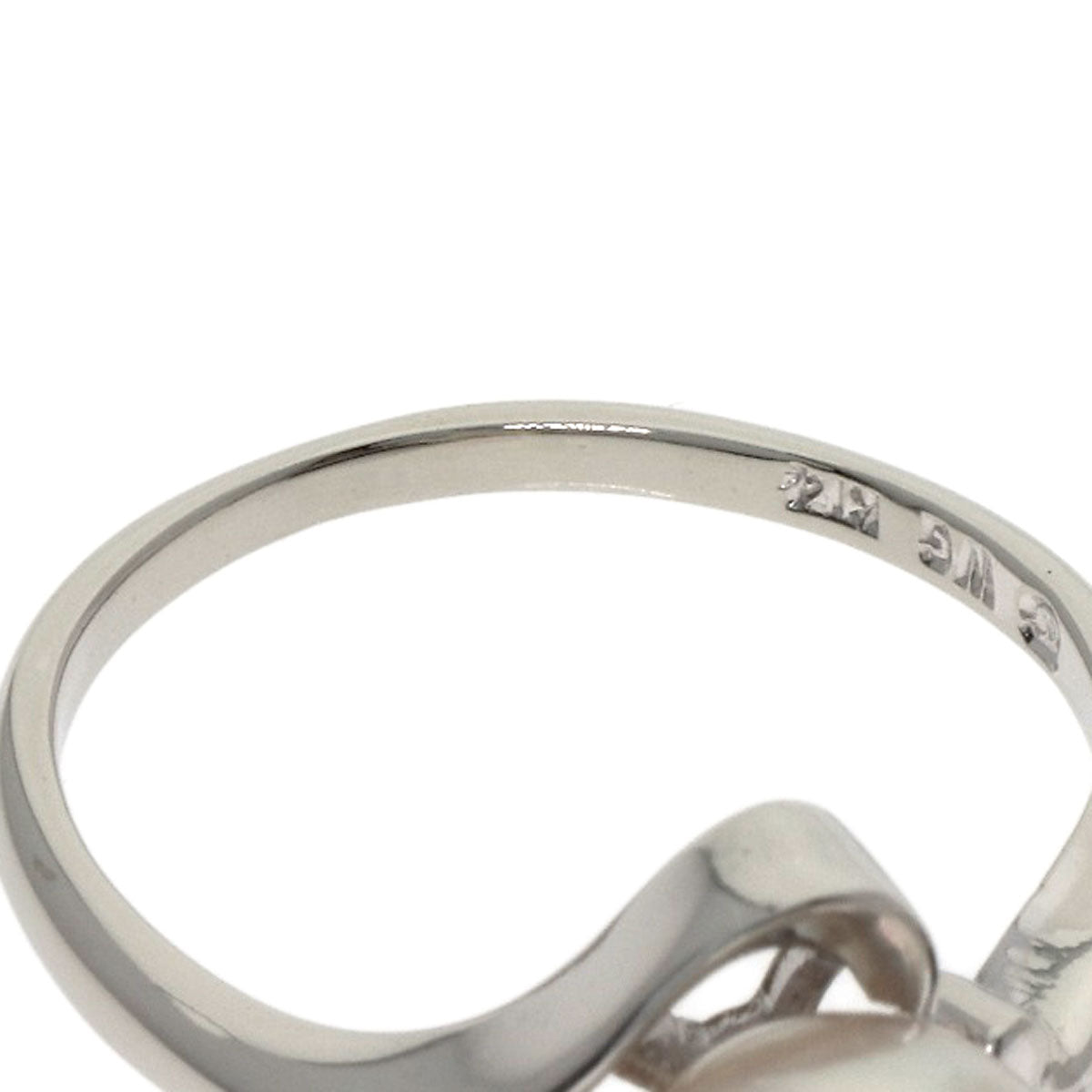MIKIMOTO Pearl Pearl Ring K14 White Gold Ladies [Used]