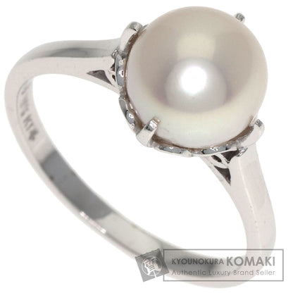 MIKIMOTO Pearl Pearl Ring K14 White Gold Ladies [Used]