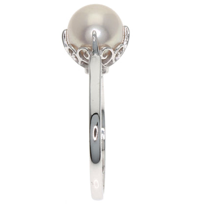 MIKIMOTO Pearl Pearl Ring K14 White Gold Ladies [Used]
