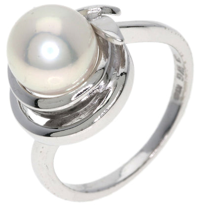 MIKIMOTO Pearl Pearl Ring K14 White Gold Ladies [Used]