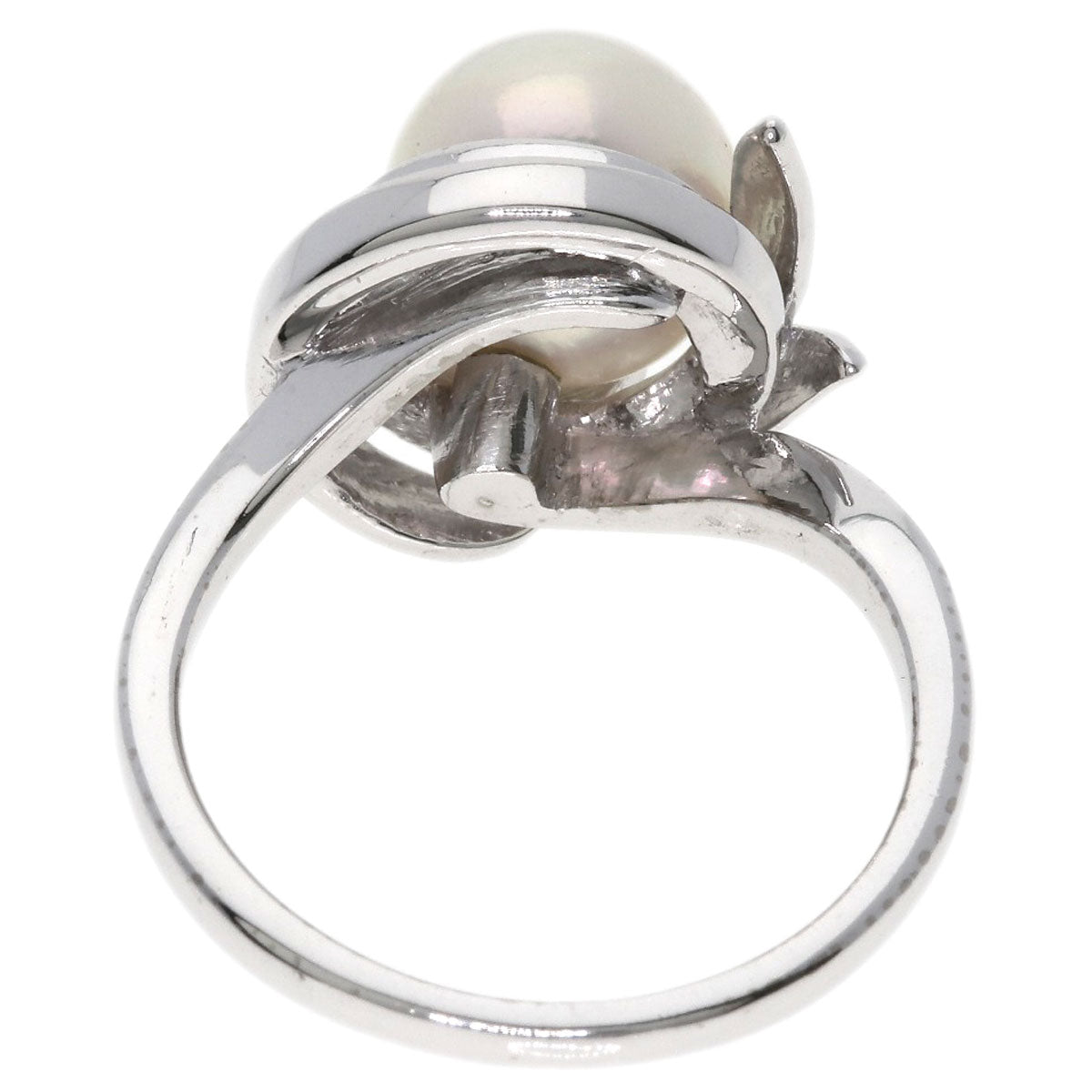 MIKIMOTO Pearl Pearl Ring K14 White Gold Ladies [Used]