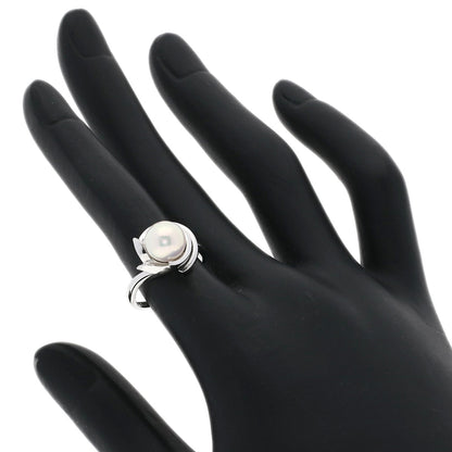 MIKIMOTO Pearl Pearl Ring K14 White Gold Ladies [Used]