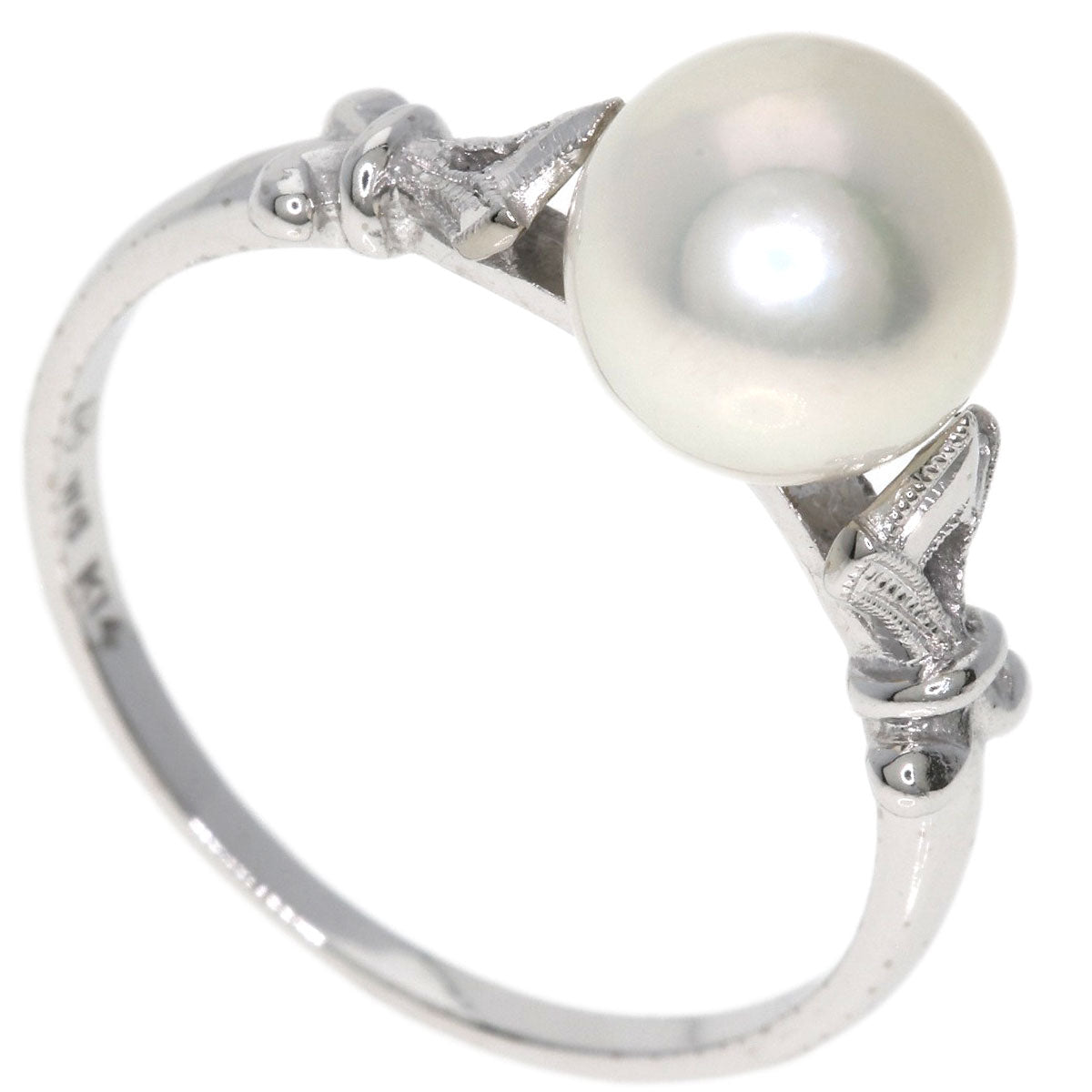 MIKIMOTO Pearl Pearl Ring K14 White Gold Ladies [Used]