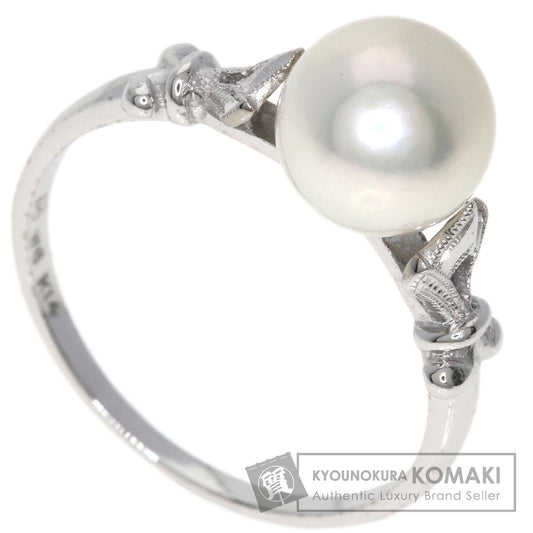 MIKIMOTO Pearl Pearl Ring K14 White Gold Ladies [Used]