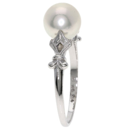 MIKIMOTO Pearl Pearl Ring K14 White Gold Ladies [Used]