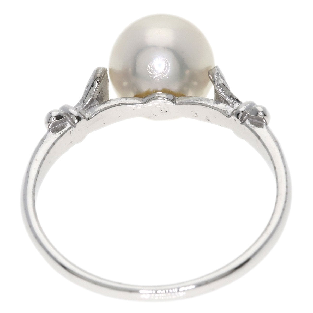 MIKIMOTO Pearl Pearl Ring K14 White Gold Ladies [Used]