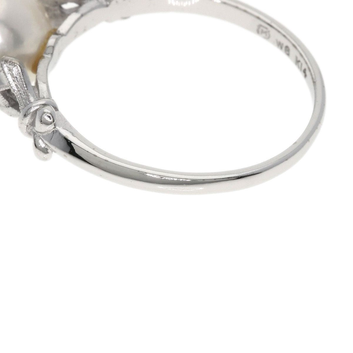 MIKIMOTO Pearl Pearl Ring K14 White Gold Ladies [Used]