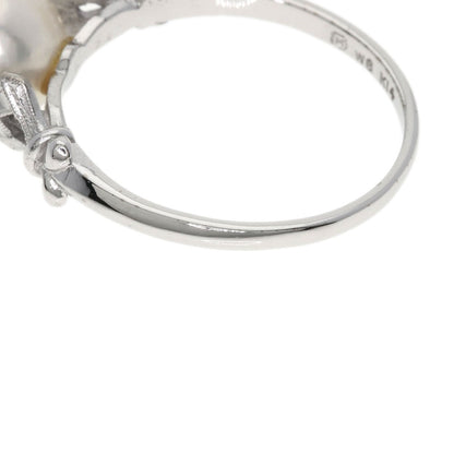 MIKIMOTO Pearl Pearl Ring K14 White Gold Ladies [Used]