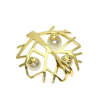 MIKIMOTO Tree of Happiness Pearl Pearl Pendant top K18 Yellow Gold Ladies [Used]