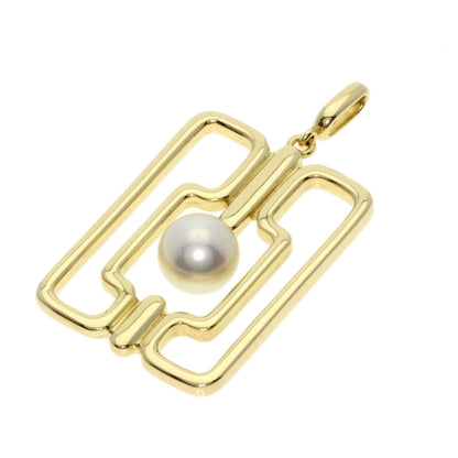 MIKIMOTO Pearl Pearl Pendant top K14 Yellow Gold Ladies [Used]