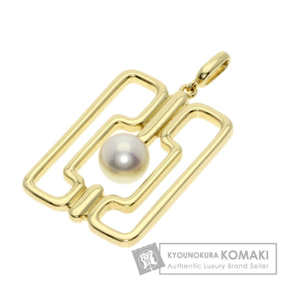 MIKIMOTO Pearl Pearl Pendant top K14 Yellow Gold Ladies [Used]
