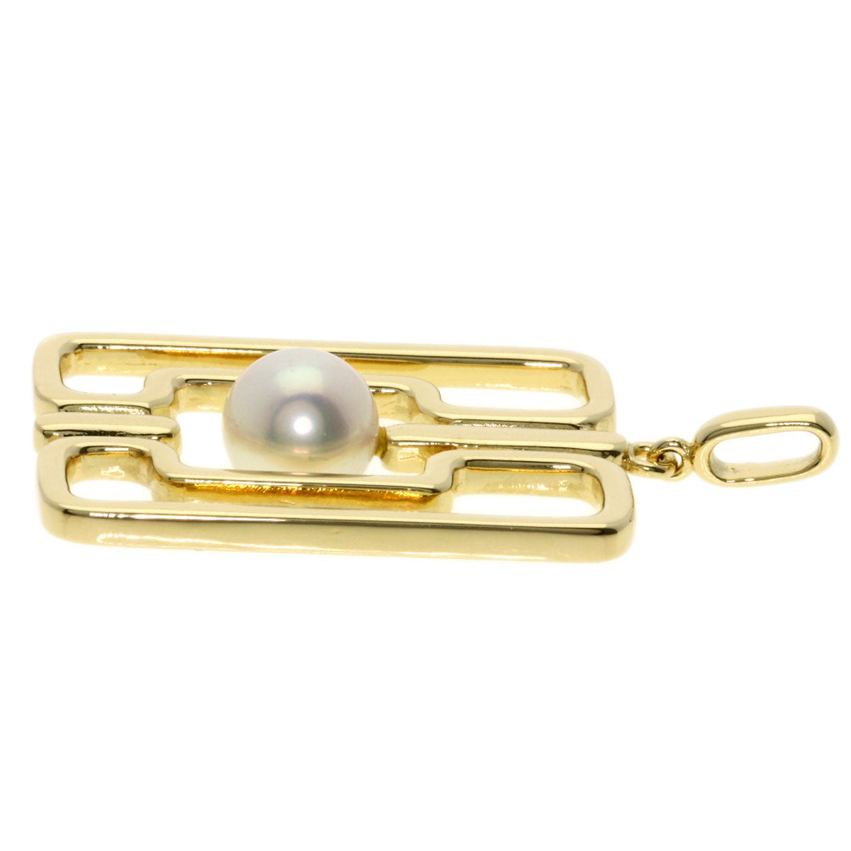 MIKIMOTO Pearl Pearl Pendant top K14 Yellow Gold Ladies [Used]