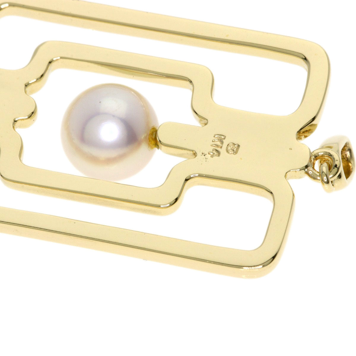 MIKIMOTO Pearl Pearl Pendant top K14 Yellow Gold Ladies [Used]