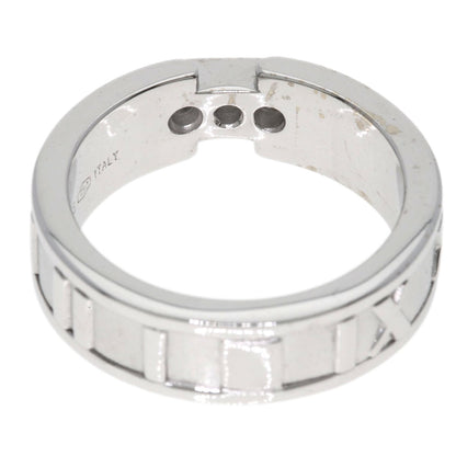 TIFFANY&Co. Atlas 3P Diamond Ring K18 White Gold Ladies [Used]